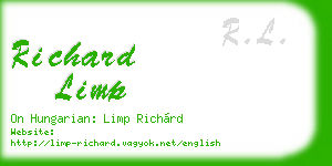 richard limp business card